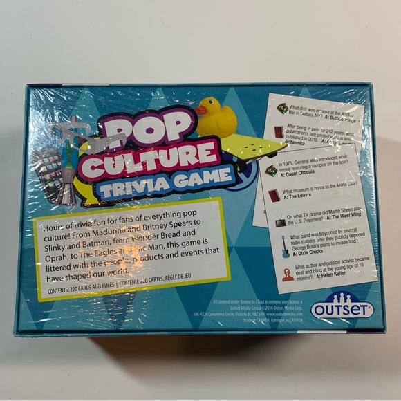 NIB Outset pop Culture Trivia game - Picture 5 of 7